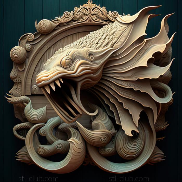 3D model st sea monster (STL)